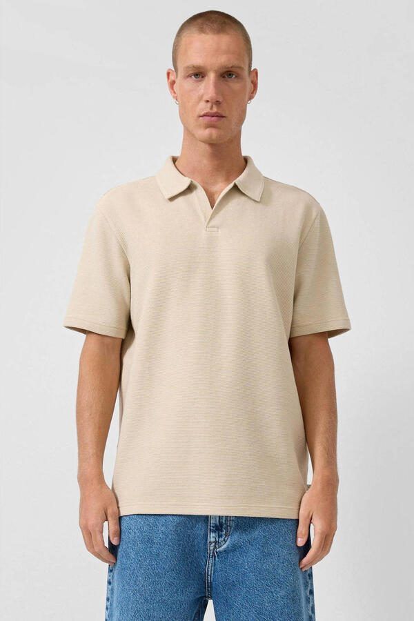 QS regular polo beige