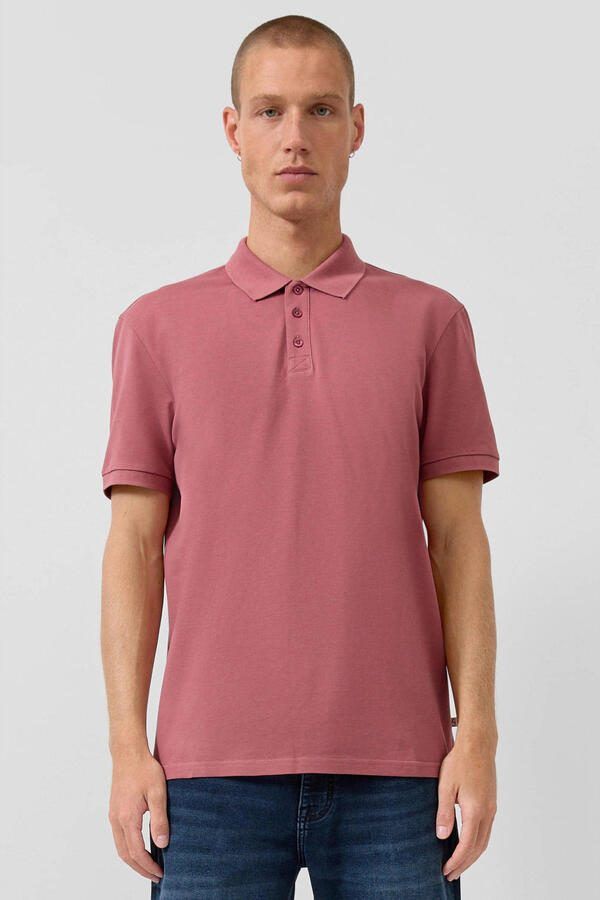 QS regular polo roze