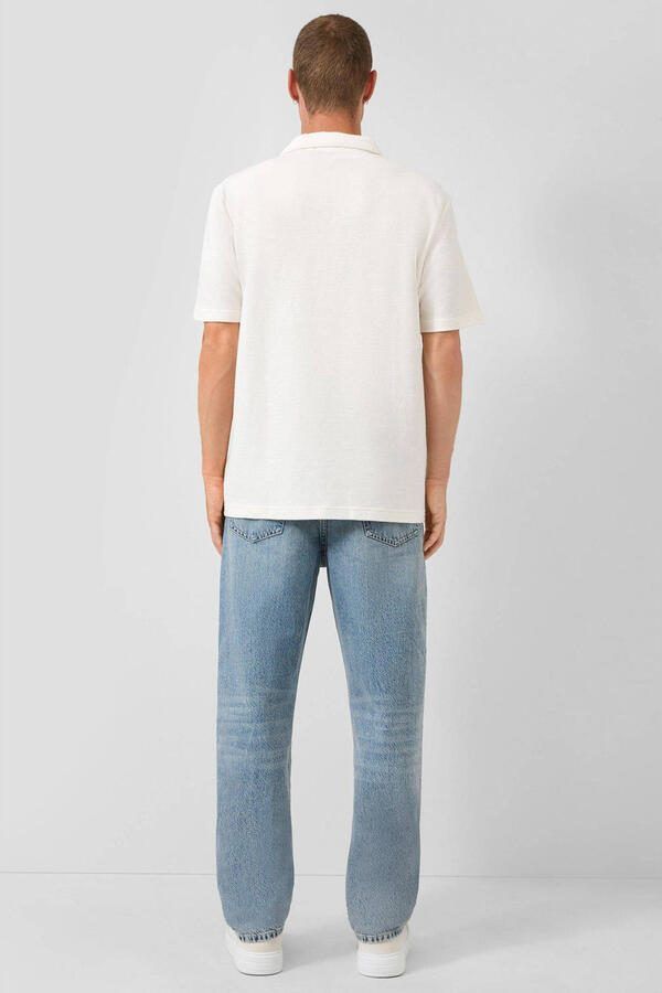 QS regular polo wit gebreid - Foto 3