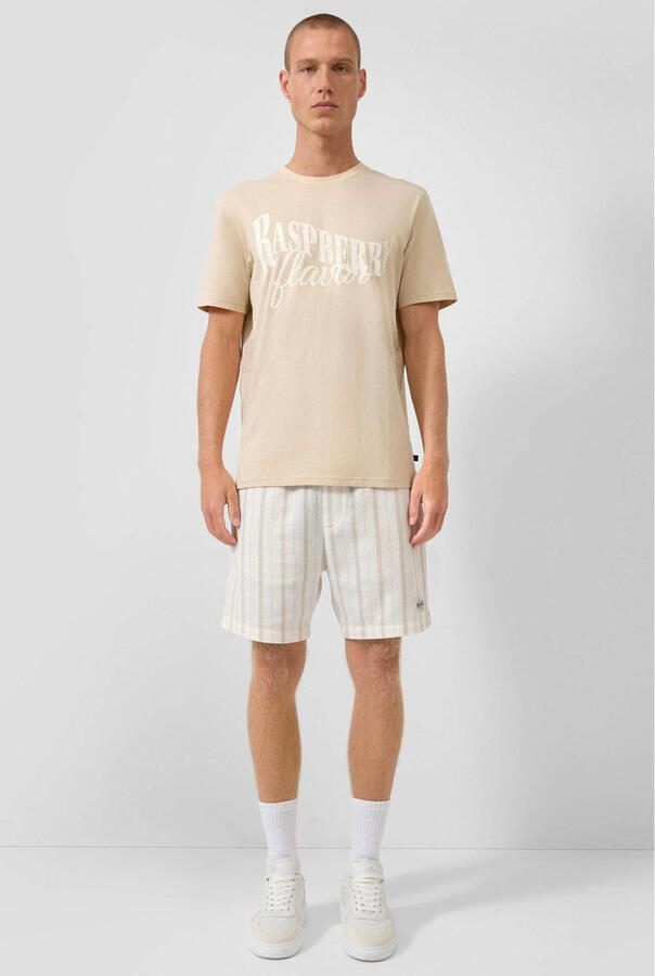 QS regular T-shirt beige - Foto 3