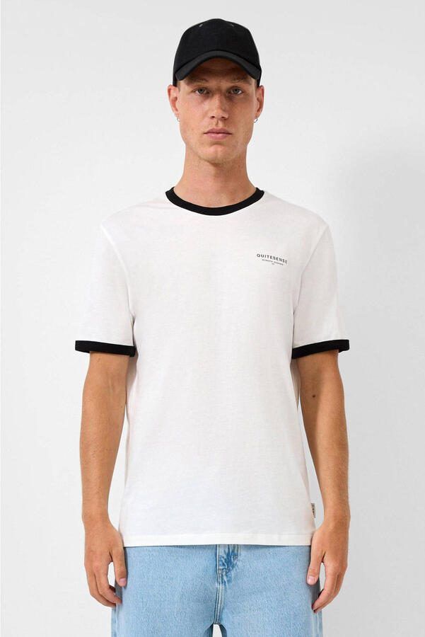 QS regular T-shirt ecru