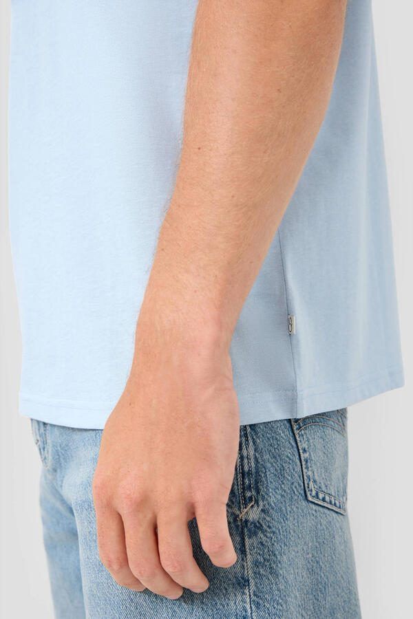 QS regular T-shirt lichtblauw - Foto 3