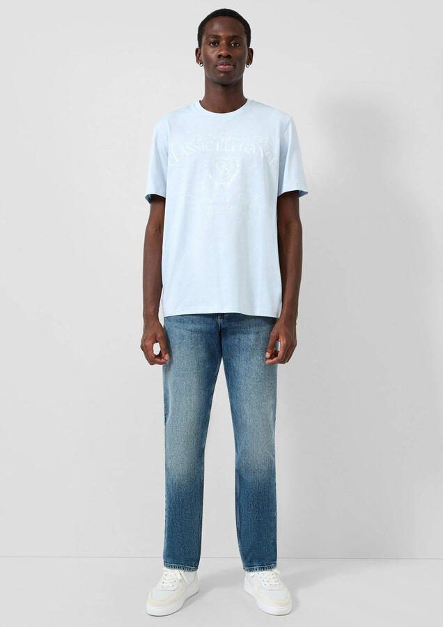 QS regular T-shirt lichtblauw - Foto 2