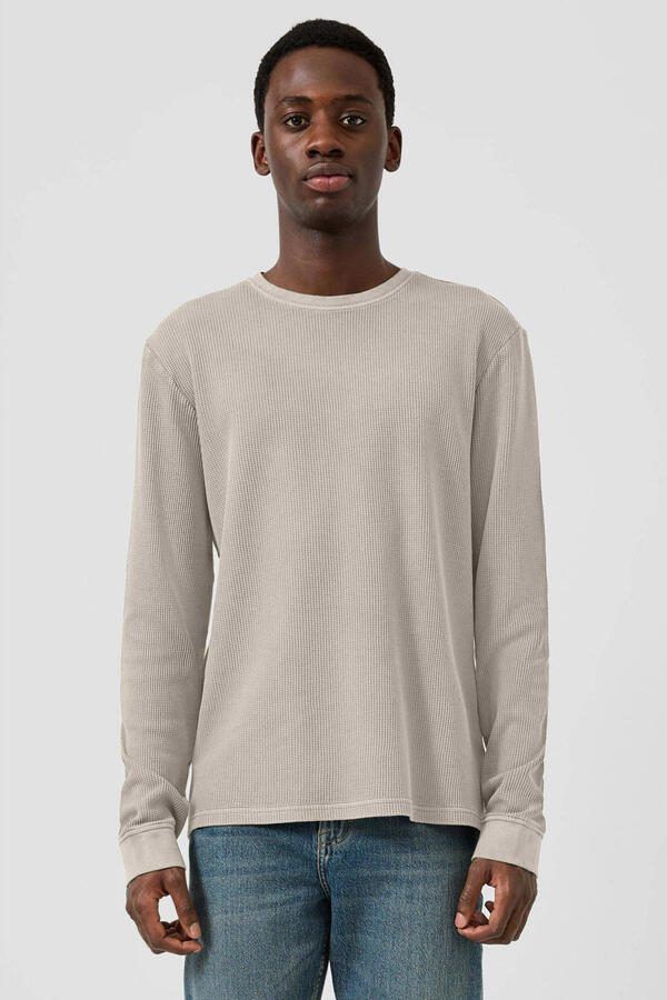 QS regular T-shirt lichtgrijs