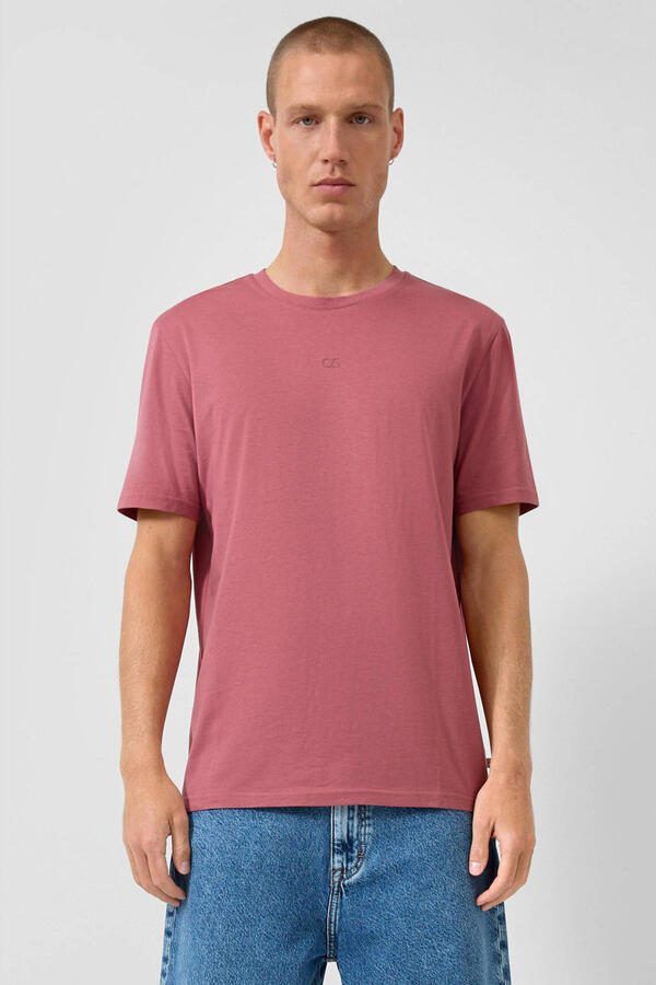 QS regular T-shirt roze