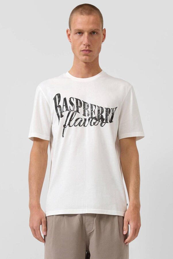 QS regular T-shirt wit
