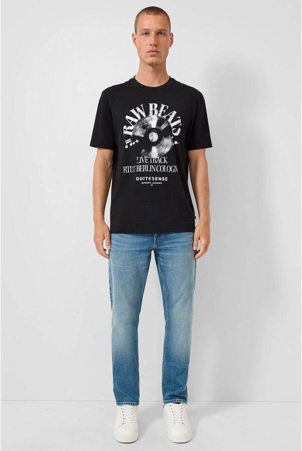 QS regular T-shirt zwart - Foto 2