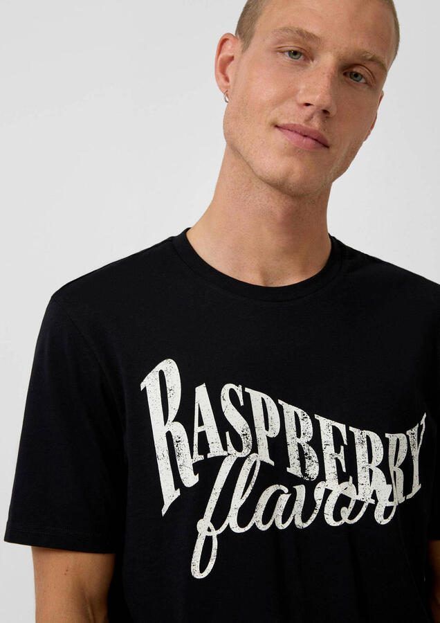 QS regular T-shirt zwart - Foto 2
