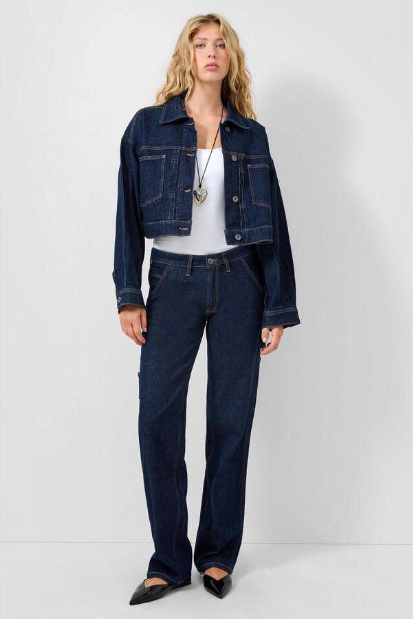 QS regular waist regular fit jeans dark blue denim - Foto 3