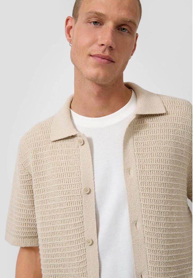 QS relaxed casual overhemd beige - Foto 2
