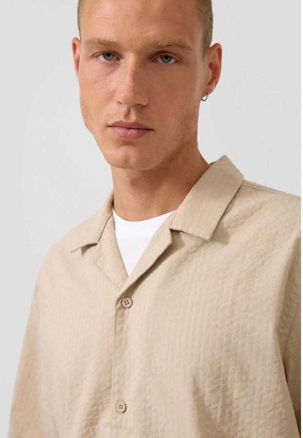 QS relaxed casual overhemd beige - Foto 2