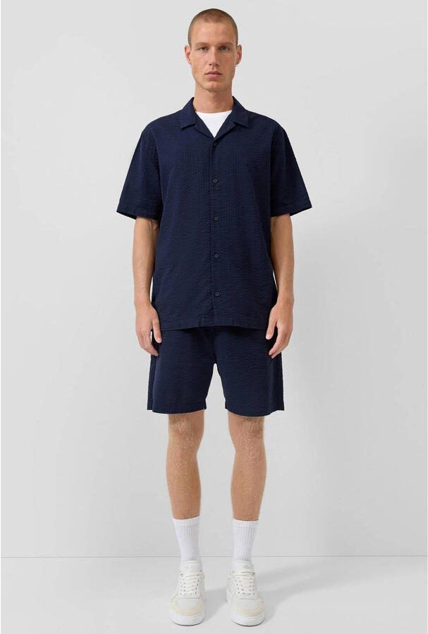 QS relaxed casual overhemd donkerblauw - Foto 2