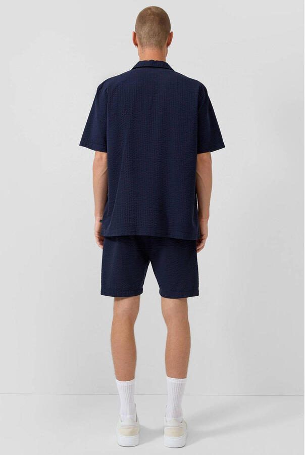 QS relaxed casual overhemd donkerblauw - Foto 3