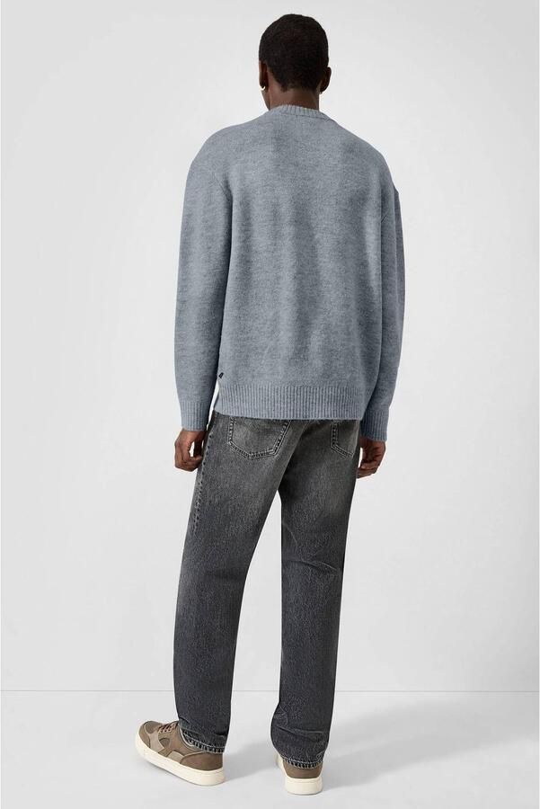 QS relaxed fit gebreide trui grijs - Foto 3