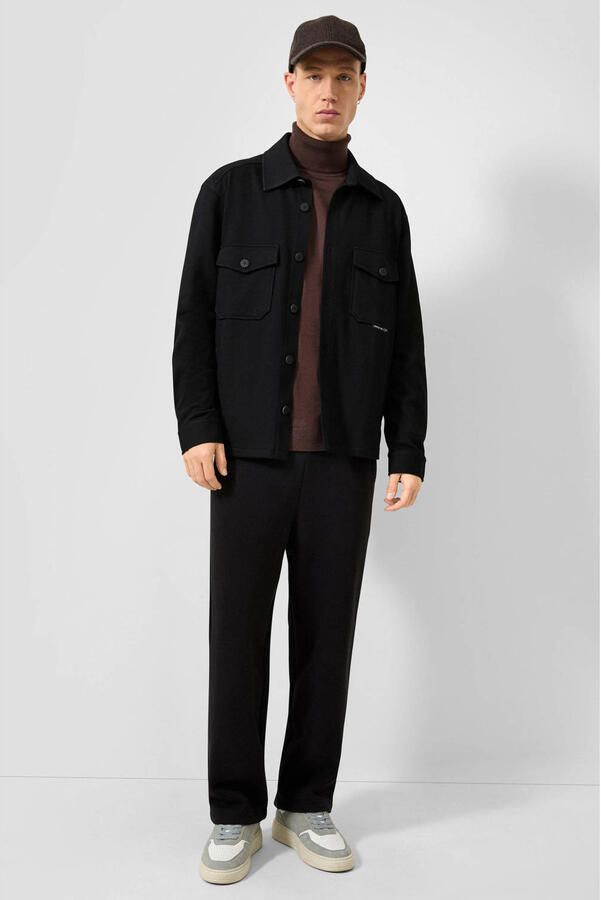 QS relaxed fit twill overshirt zwart - Foto 2