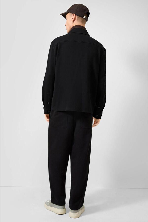QS relaxed fit twill overshirt zwart - Foto 3