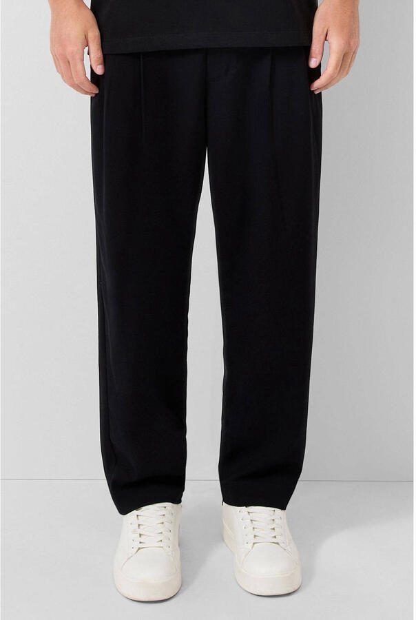 QS relaxed pantalon zwart