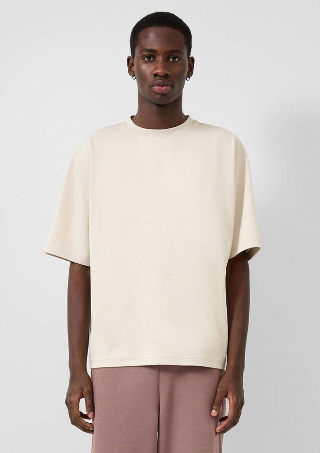 QS relaxed T-shirt beige