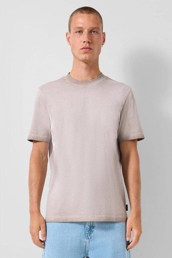 QS relaxed T-shirt beige