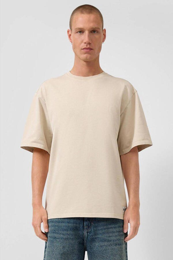 QS relaxed T-shirt beige