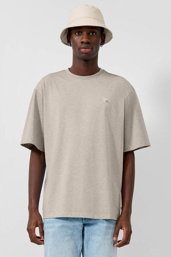 QS relaxed T-shirt beige