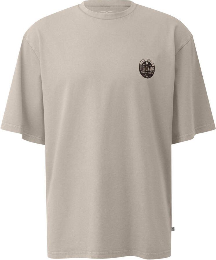 QS relaxed T-shirt met backprint beige - Foto 2