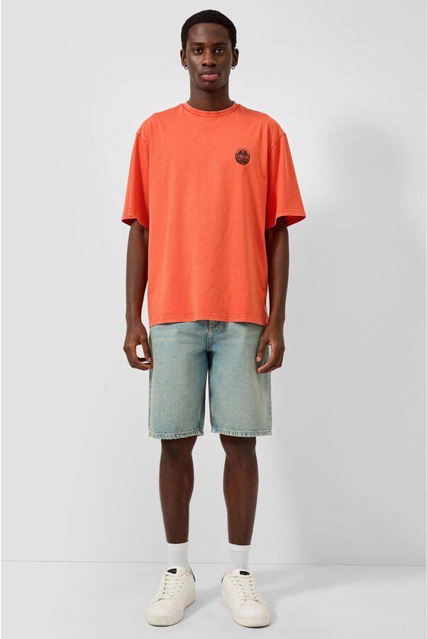 QS relaxed T-shirt met backprint rood - Foto 2