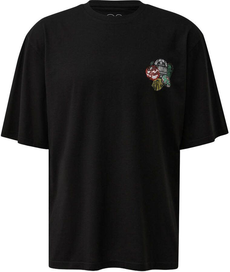 QS relaxed T-shirt met backprint zwart - Foto 2