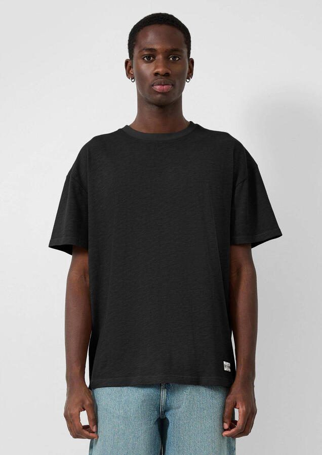 QS relaxed T-shirt zwart
