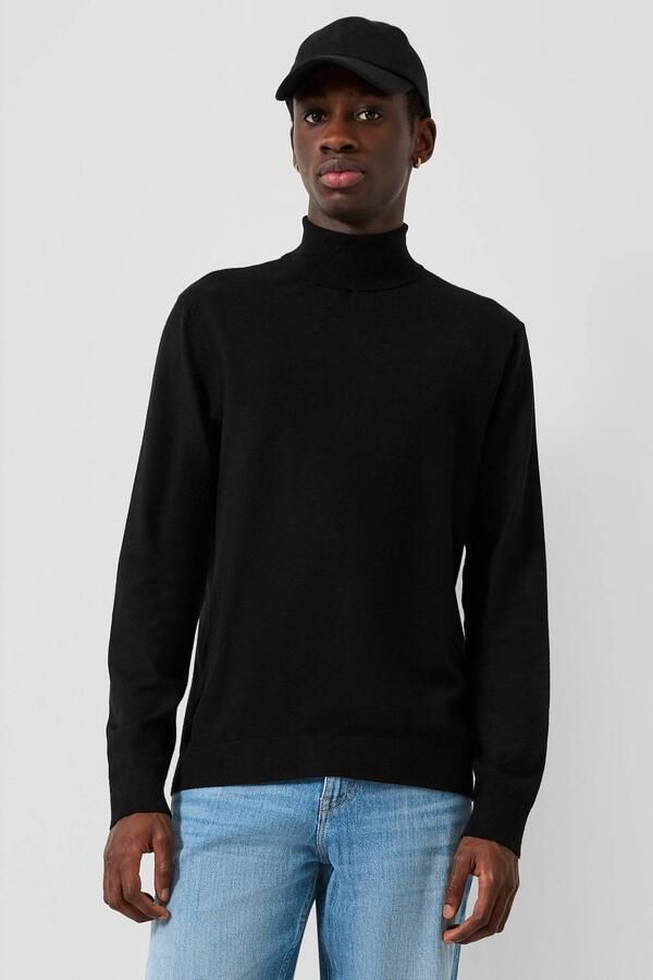 QS slim fit coltrui zwart