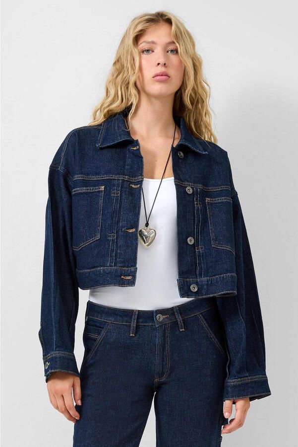 QS spijkerjas dark blue denim