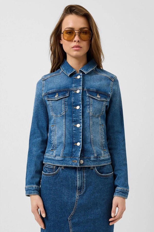 QS spijkerjas medium blue denim