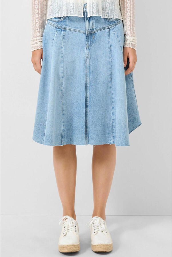 QS spijkerrok light blue denim