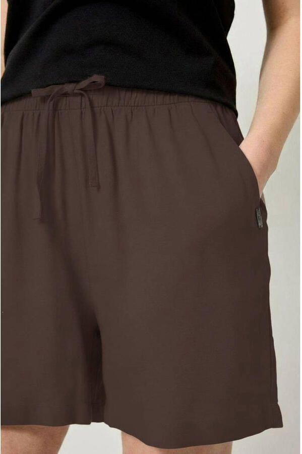 QS straight leg casual short donkerbruin - Foto 3
