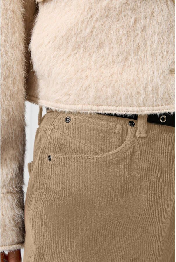 QS straight leg corduroy broek bruin - Foto 2
