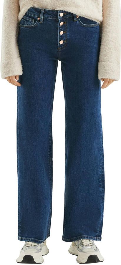 QS straight leg jeans dark blue denim