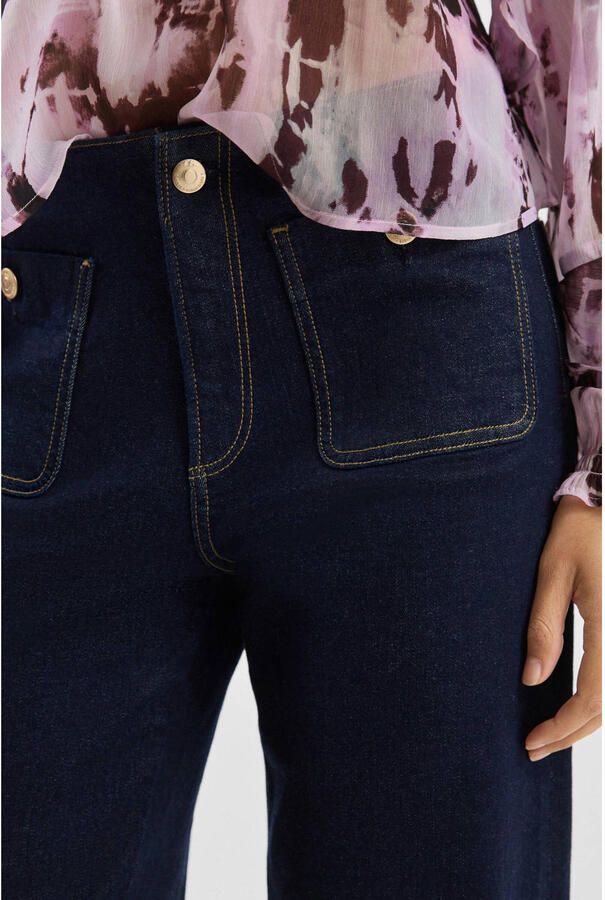 QS straight leg jeans dark blue denim - Foto 2