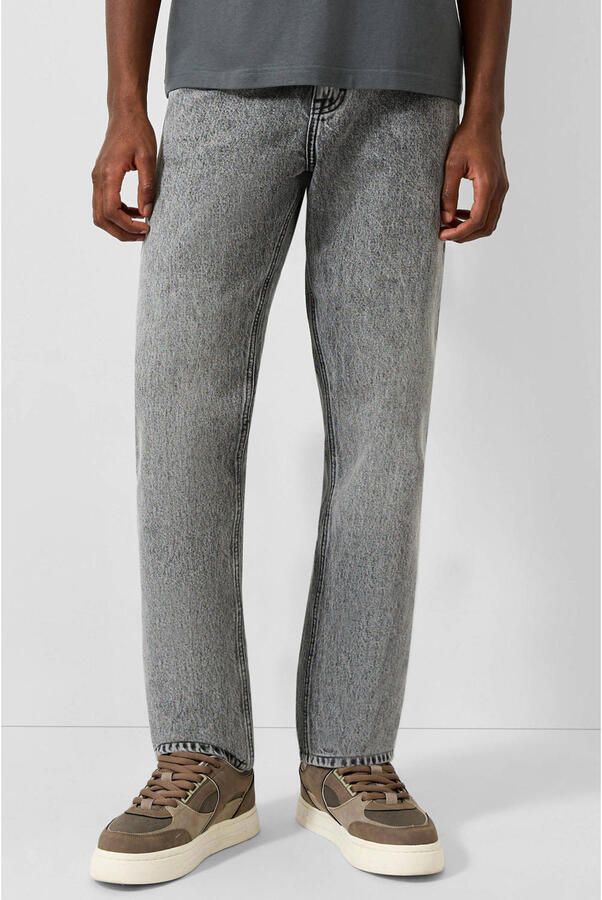 QS straight leg jeans grijs