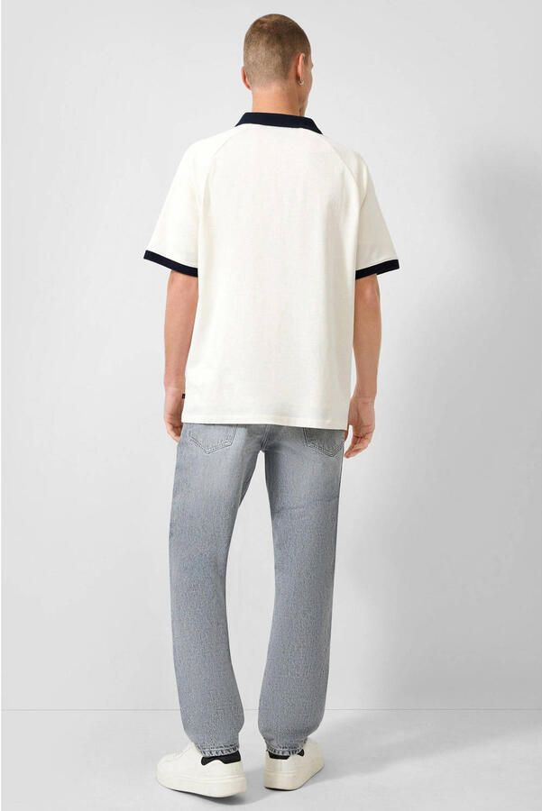 QS regular fit polo met patches ecru - Foto 2