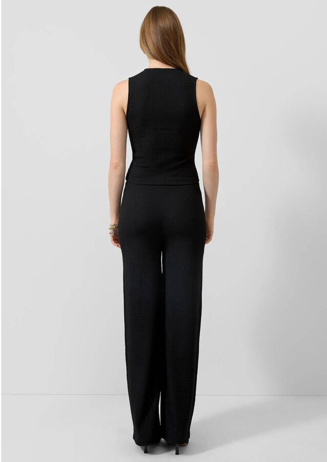 QS straight regular waist casual broek zwart - Foto 2
