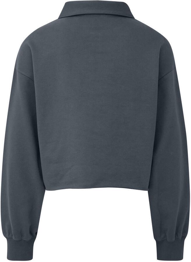 QS sweater met polokraag antraciet - Foto 2