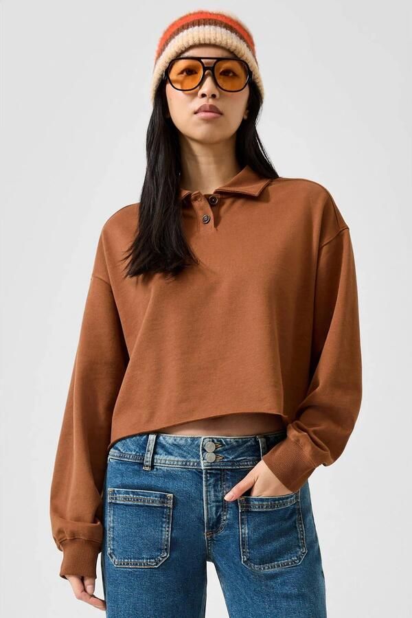 QS sweater cognac
