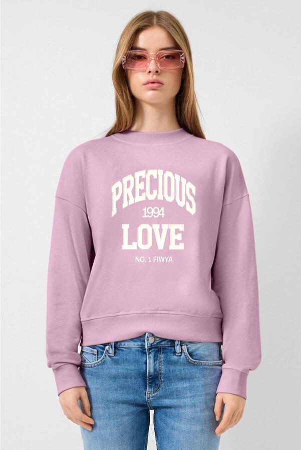 QS sweater lichtroze