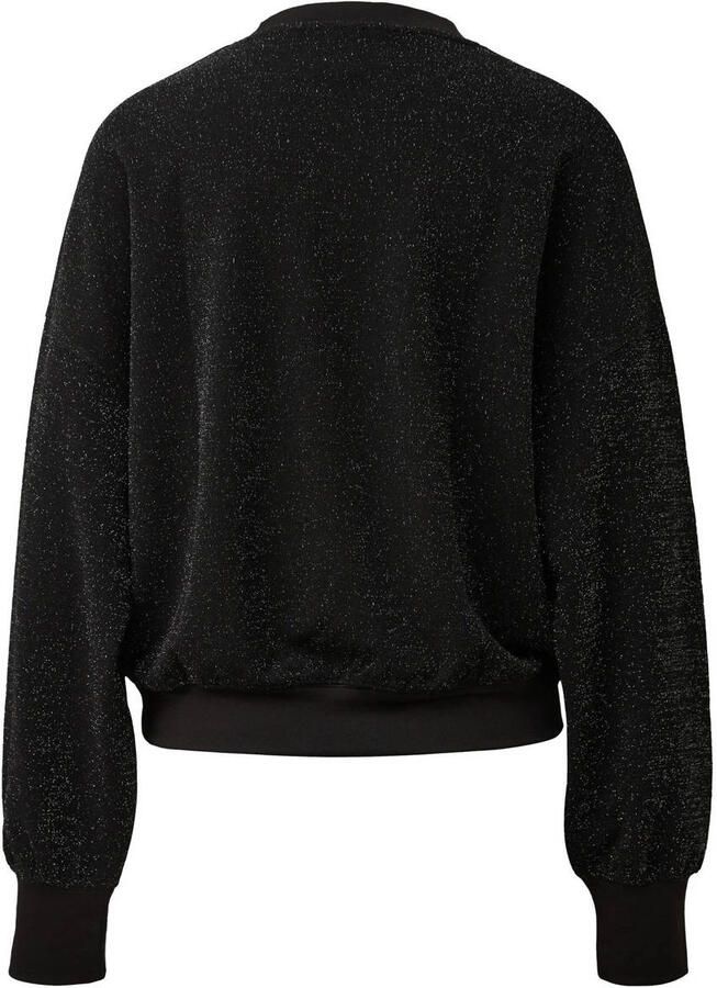QS sweater zwart met glitter - Foto 2