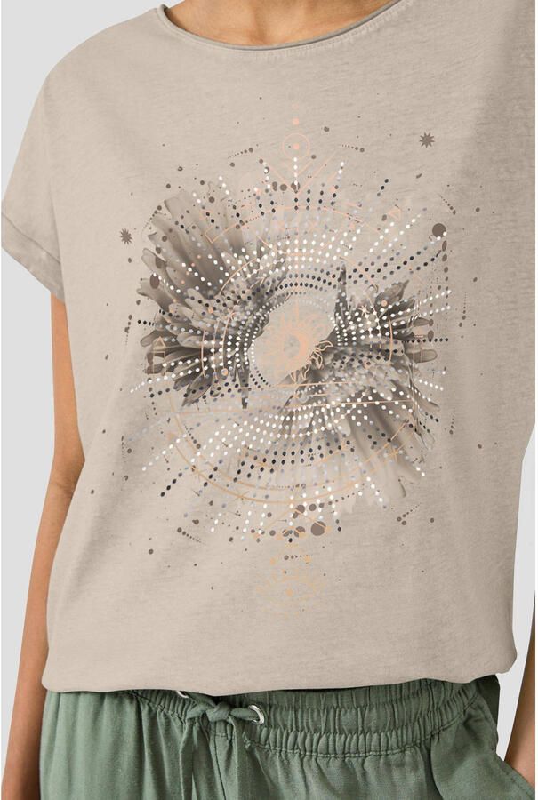 QS T-shirt beige