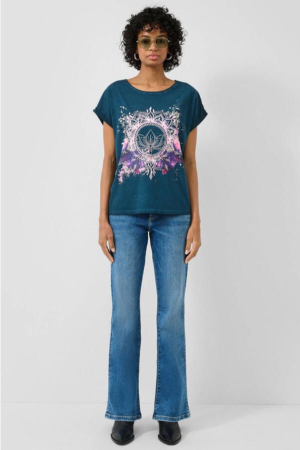 QS T-shirt donkerblauw - Foto 2