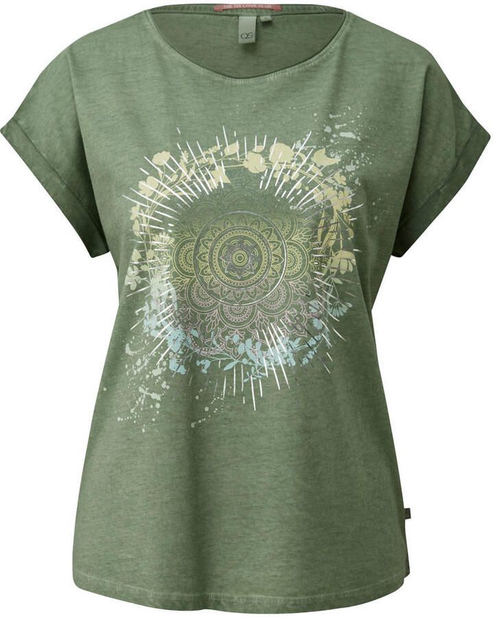 QS T-shirt donkergroen - Foto 2