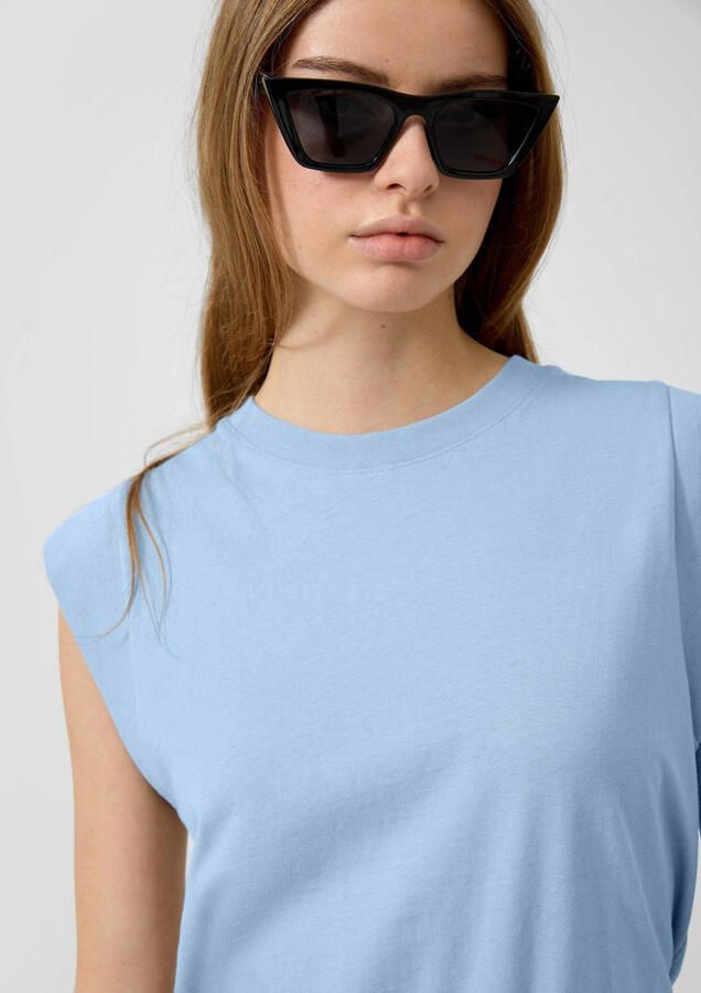 QS T-shirt lichtblauw - Foto 3