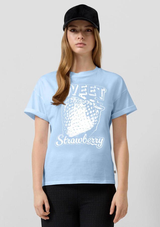 QS T-shirt lichtblauw