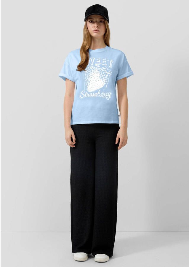 QS T-shirt lichtblauw - Foto 3
